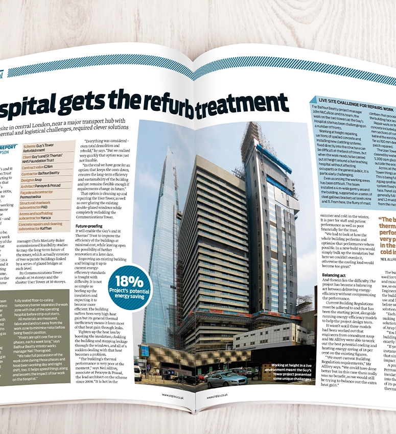 Magazine articles displaying PR coverage secured by Fabrick for Balfour Beatty