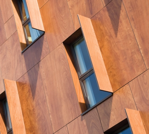 Exterior shot and Interior of health services building