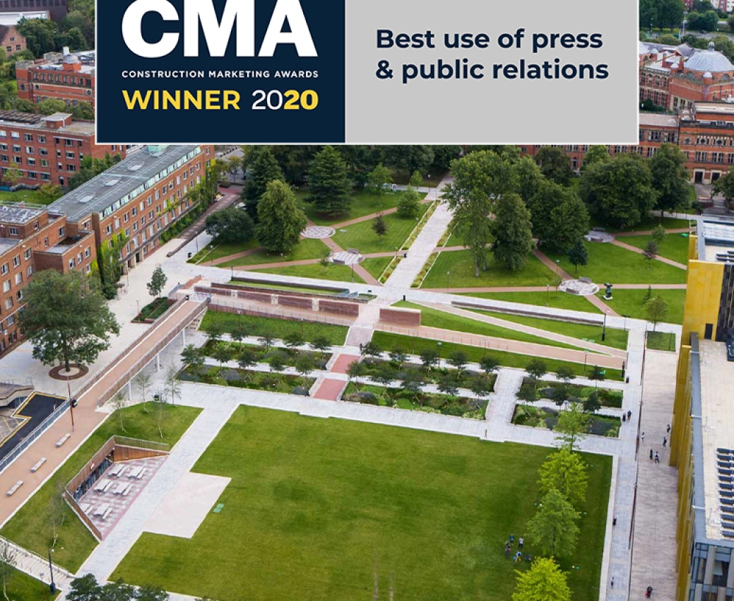 2020 Construction Marketing Awards Best Use of Press & Public Relations logo