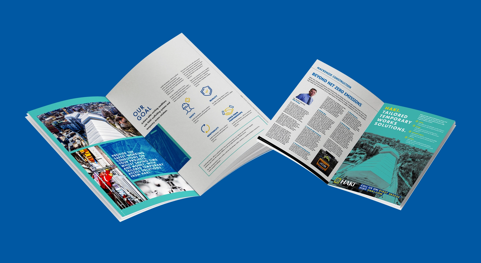 Publications showing magazine coverage and screenshots of social media posts