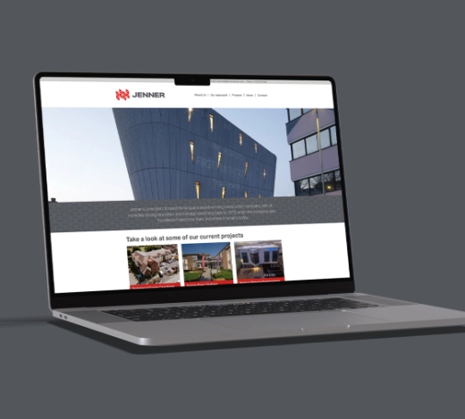 Image of contractor, Jenner Group's new website created by Fabrick's digital website design and build team