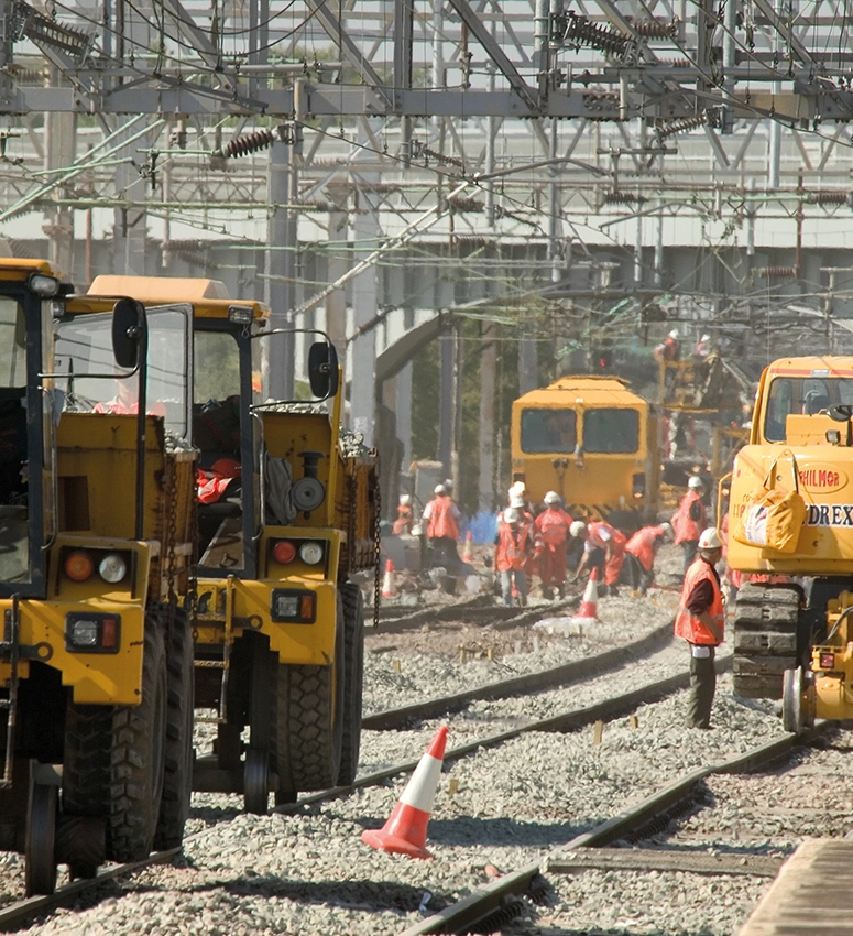 Image of civil engineers from Owen Williams Group working on bridges