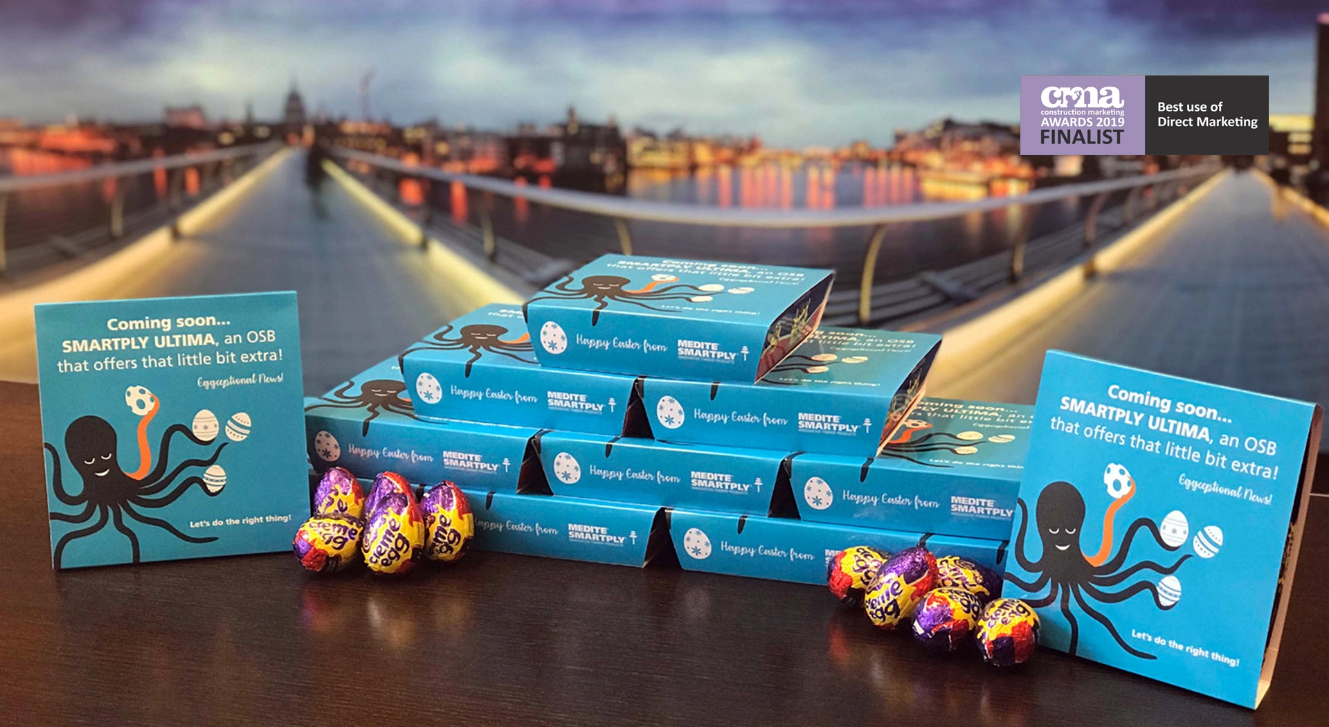 Easter egg direct marketing campaign for MEDITE SMARTPLY